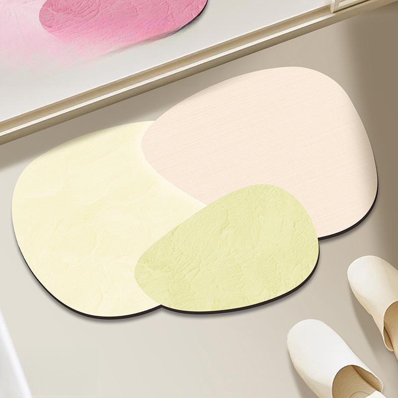 Bathroom floor mat diatom mud non-slip absorbent soft mat bathroom kitchen foot mat bathroom door toilet carpet for Home