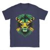 Jamaica Flag Lion Face T Shirt Summer Jamaica Lovers Tshirts Cotton Breathable Oversize Top Tees Short Sleeve Vintage Tops
