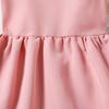 Children Clothing Girls Summer Solid Color Backless Bow Dress Princess Daily Casual Dresses for 2-7 Years Old