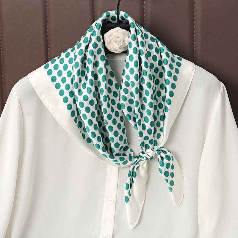 Роскошный атласный шелковый квадратный шарф с принтом для женщин, шаль, хиджаб, шейный платок, женская лента для волос, повязка на голову, модная бандана, новинка