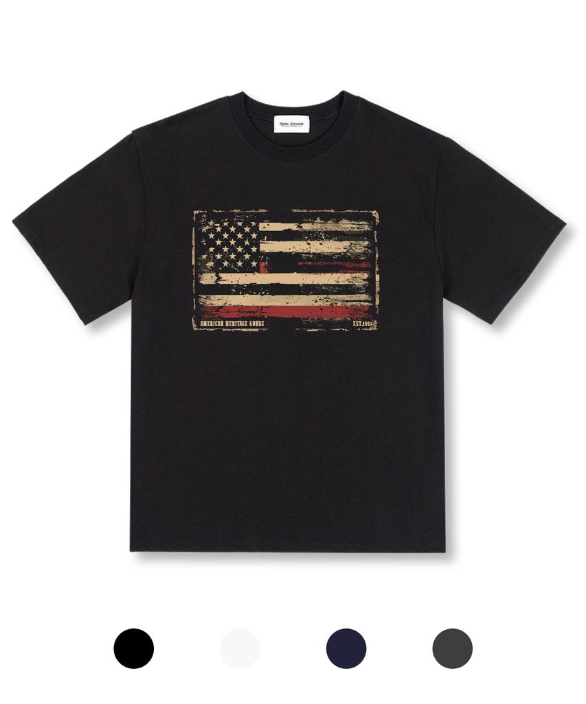 UNION GARMENTS Американское наследие Свободная футболка с коротким рукавом 4 цвета