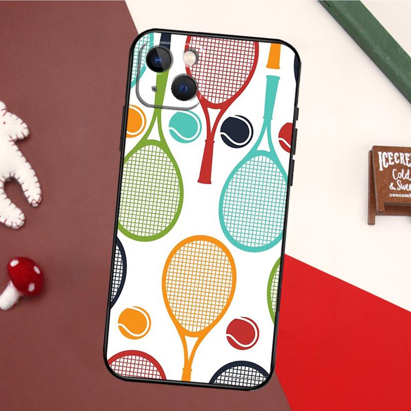 Теннисная ракетка Чехол для теннисного мяча Для iPhone 13 Pro Max 16 15 11 12 14 17 Pro Max mini 15 16 Plus 16e 17 Air Задняя крышка