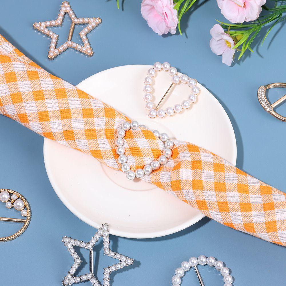 Corner Hem Shirt Hem Silk Scarf Buckle Clothes Tighten Decorative Buckle Knotted Buckle Ring