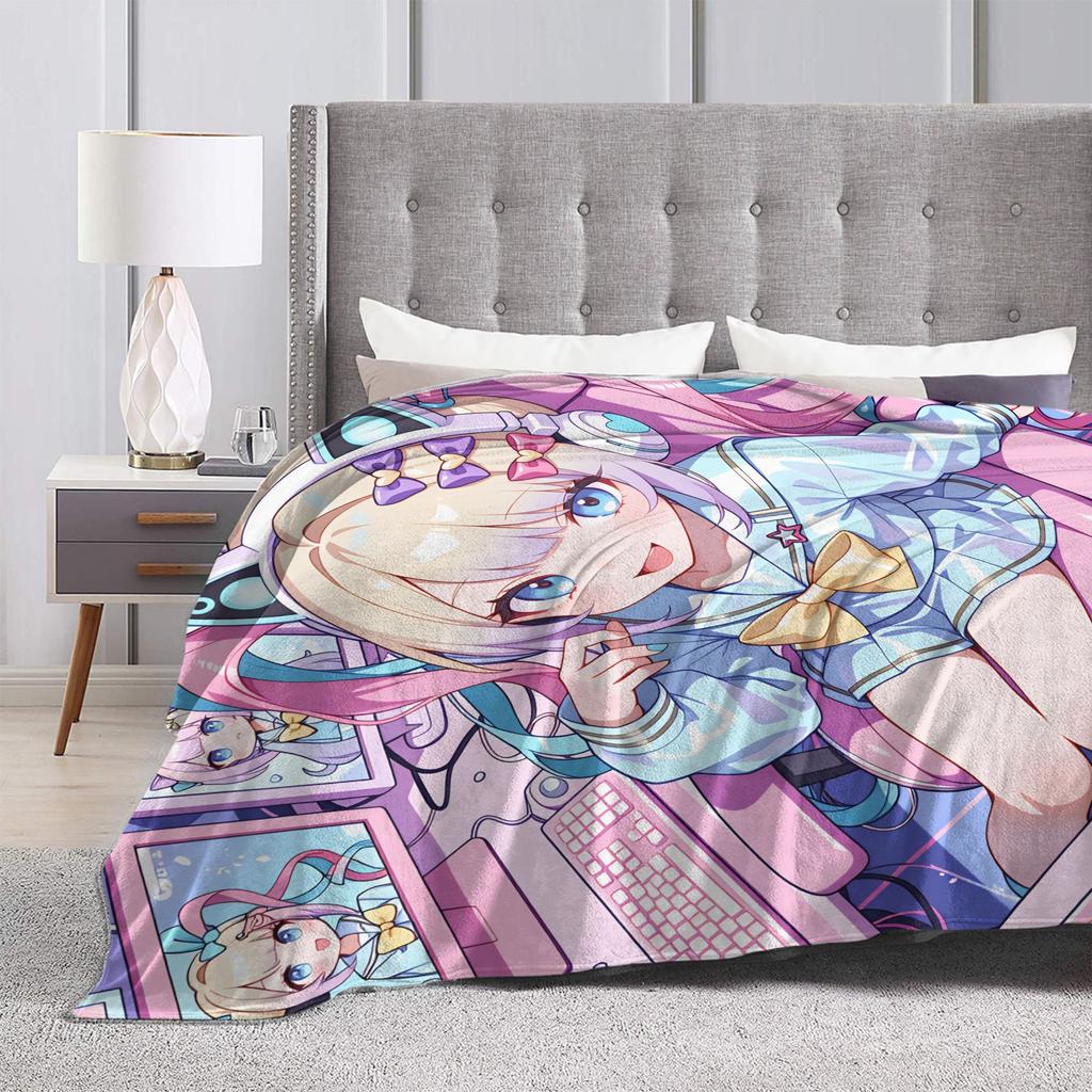 Needy Streamer Overload Kangel Plush Blanket Children  Flannel Throw Blanket For Couch Warm Custom Quality Bedspread Gift Idea