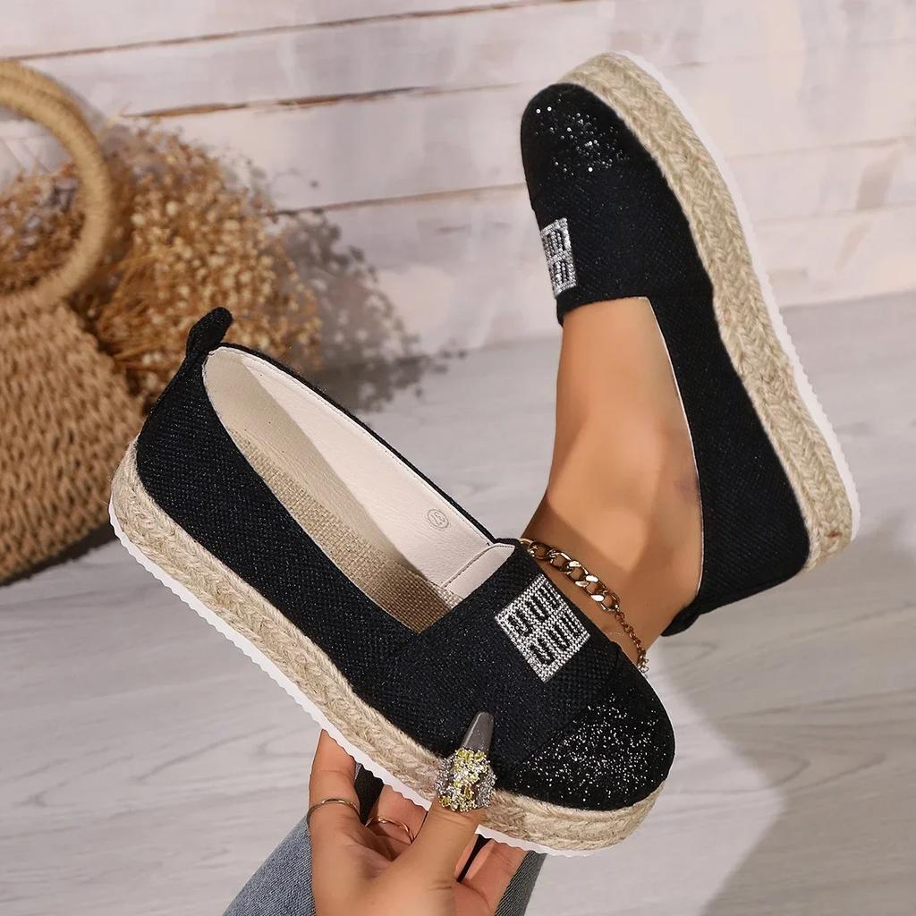 Осенние женские туфли на плоской подошве с круглым носком, женские, для офиса, удобные туфли на плоской подошве, нескользящие, на платформе, неглубокие мокасины