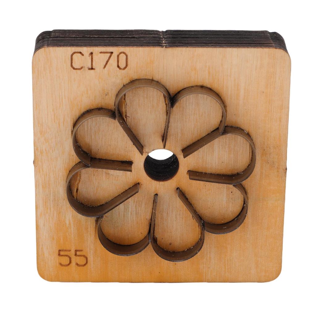 Кожаный вырубной штамп в форме цветка, металлический, для кожевенного ремесла, резак для бумаги, художественный, пробивной штамп, инструмент для рукоделия