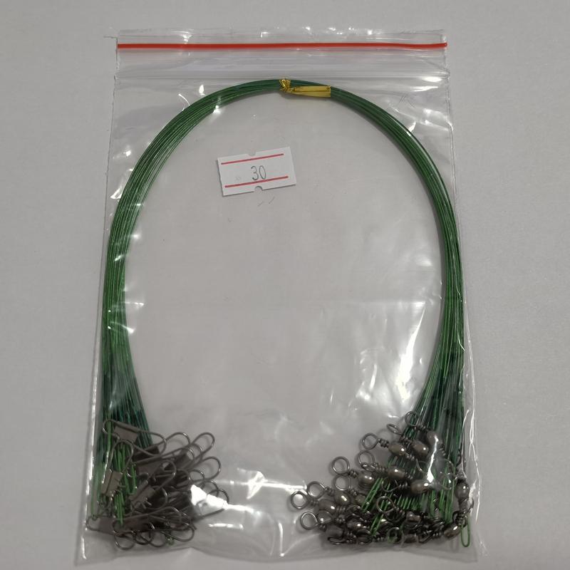 20/40 шт. стальные поводки с защитой от укуса для рыболовной проволоки, материал поводка, леска