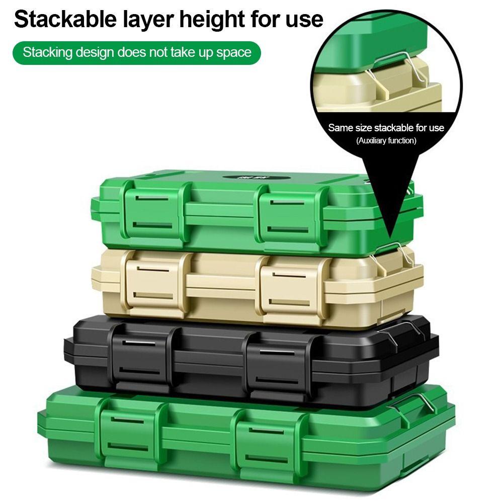 Organizer Sealed Storage Box Shock Resistant Tool Storage Box Outdoor Camping