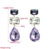 Women's Drop Earrings Alloy Crystal Long Small Temperament Earrings High Quality Versatile Earrings
