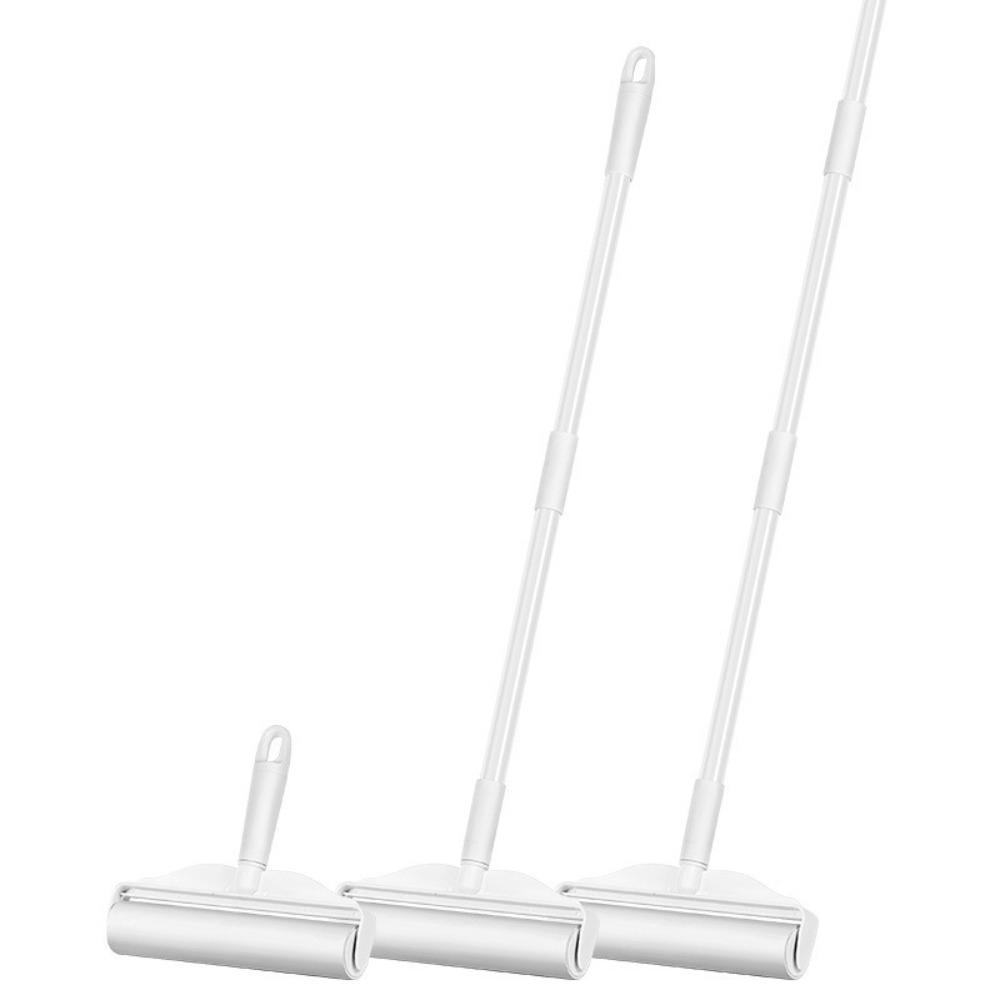 Adhesive Tear Off Clothes Hair Sticky Roller Long Handled Pet Hair Remover for Home