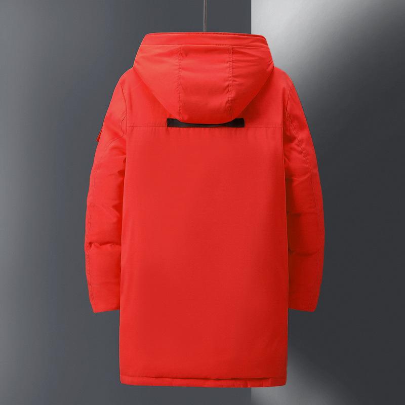 Пальто средней длины и длинное большого размера в корейском стиле, зимняя одежда в стиле милитари для мужчин и женщин с хлопковой подкладкой