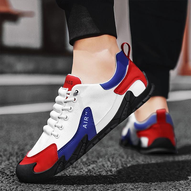 Модные мужские белые и красные кроссовки для кроссовок, мужская оригинальная повседневная обувь, роскошные дизайнерские новые беговые спортивные модные уличные удобные