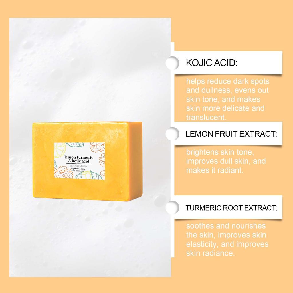Lemon Soap Gentle Cleansing Even Skin Tone Moisturizing Nourishing Bath Soap