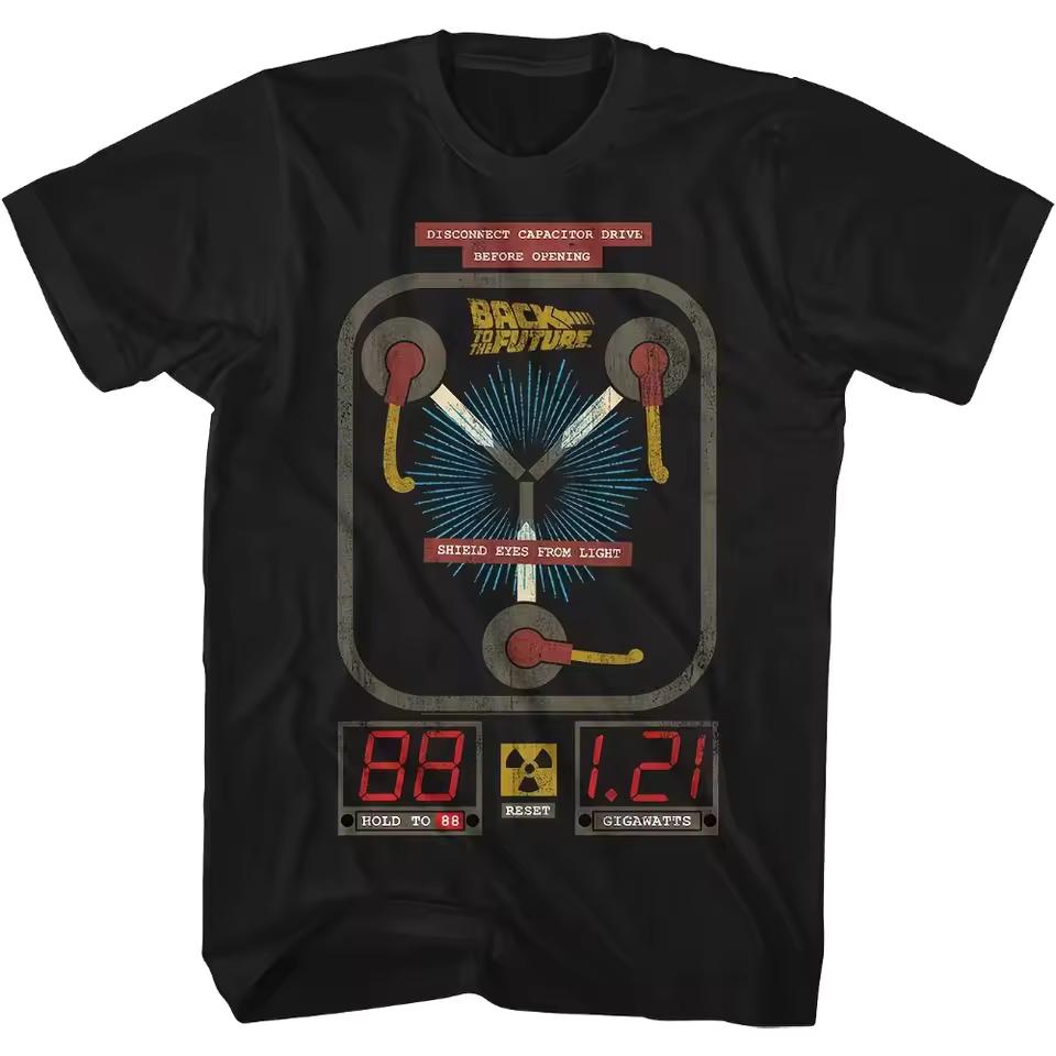 Back To The Future T-Shirts Fashionable Short-Sleeved T-Shirts for Men and Women in All Seasons T-Shirts Quick-drying T-shirt