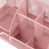 Metal Mesh Multi Grid Pen Holder Creative Sundries Storage Box  School Office