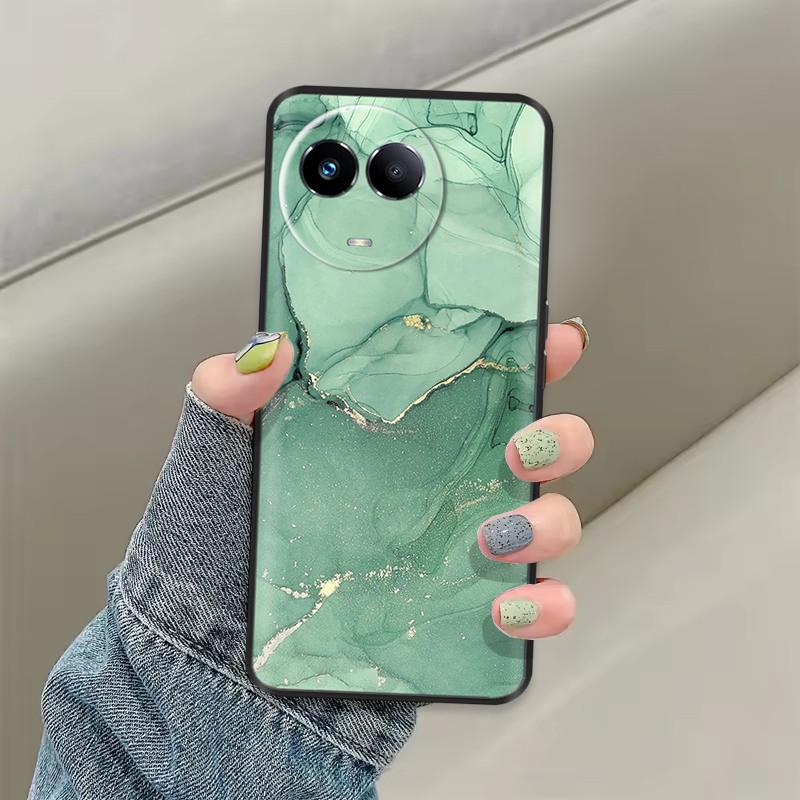 Чехол для Realme 11 5G Милый дизайн Мягкая задняя крышка из жидкого силикона Для Realme 11X Realme11 11 X 2023 RMX3785 Защитный корпус