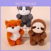 Fox Cute Stuffed Animal Toy Short Plush Material Children Bedroom Doll Gift