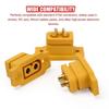 10/1PCS XT60E Battery Connector Male & Female Bullet Connector Plugs with Sheath Housing for RC Battery Motor FPV XT60E Adapter