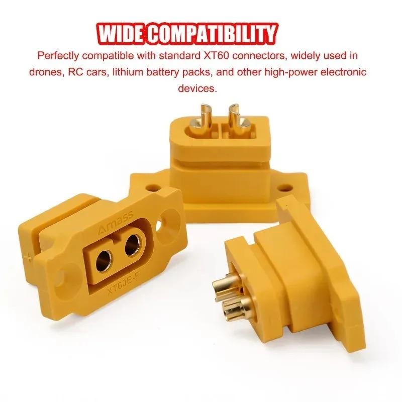 10/1PCS XT60E Battery Connector Male & Female Bullet Connector Plugs with Sheath Housing for RC Battery Motor FPV XT60E Adapter