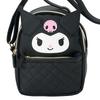 Sanrio Kuromi Shoulder PU Ages 3 and 159964 Face-Shaped Bag, Leather, Up,