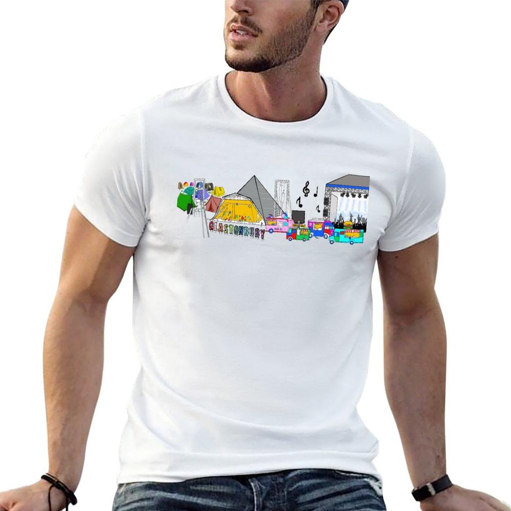 Glastonbury Tshirt Anime T Shirts Oversize G Unisex T Shirts For Unisex Funny T Shirts Dark Humor Tshirt