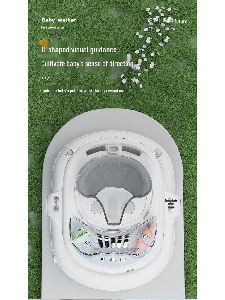 Многофункциональные детские ходунки: Защита от опрокидывания, Предотвращение О-образных ног, Обучение с помощью толкания для мальчиков и девочек