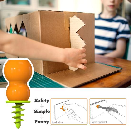 Набор инструментов для строительства из картона, экологически чистый, компактный, многофункциональный, многоразовый, набор инструментов для самостоятельного изготовления из картона, детская развивающая игрушка