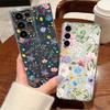 Чехол для телефона с ярким цветочным узором для Samsung Galaxy S26 S25 S24 S23 Ultra S22 S26 Plus S24 S21 FE S25 Edge Прозрачный Мягкий ТПУ Чехол