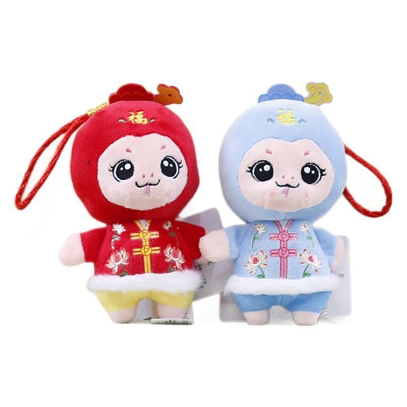 Милая мягкая фигурка змеи из ПП хлопка для года Змеи, плюшевая игрушка, подарок для мероприятий