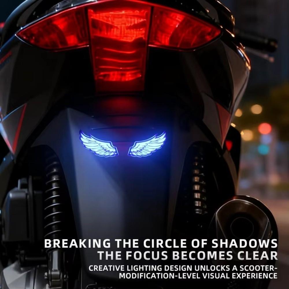 High Bright Motorcycle Angel Wing Flashing Decorative Tail Light Motorcycle