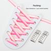 Diamond Magnetic Lock Shoelaces Gradient Elastic No-Tie Shoe Laces for Sneakers Kids & Adults Rubber Bands for Easy Fit