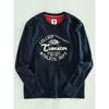 Men's Long-Sleeve T-Shirt with Round Neck, Pullover Style, Printed, Stretchy, Suitable for Spring and Autumn, Export Surplus