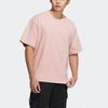 Adidas Originals Trefoil Zipper Short Sleeve Tee Men Tops Pink HH9444