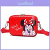 Bear Pooh Pattern Double Sided Printing Zipper Crossbody Bag  School Outings And