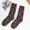 1/5 Pairs Fashion Leopard Print Socks for Women Soft Versatile Fashionable Girl Socks High Street Popular Cute Socks