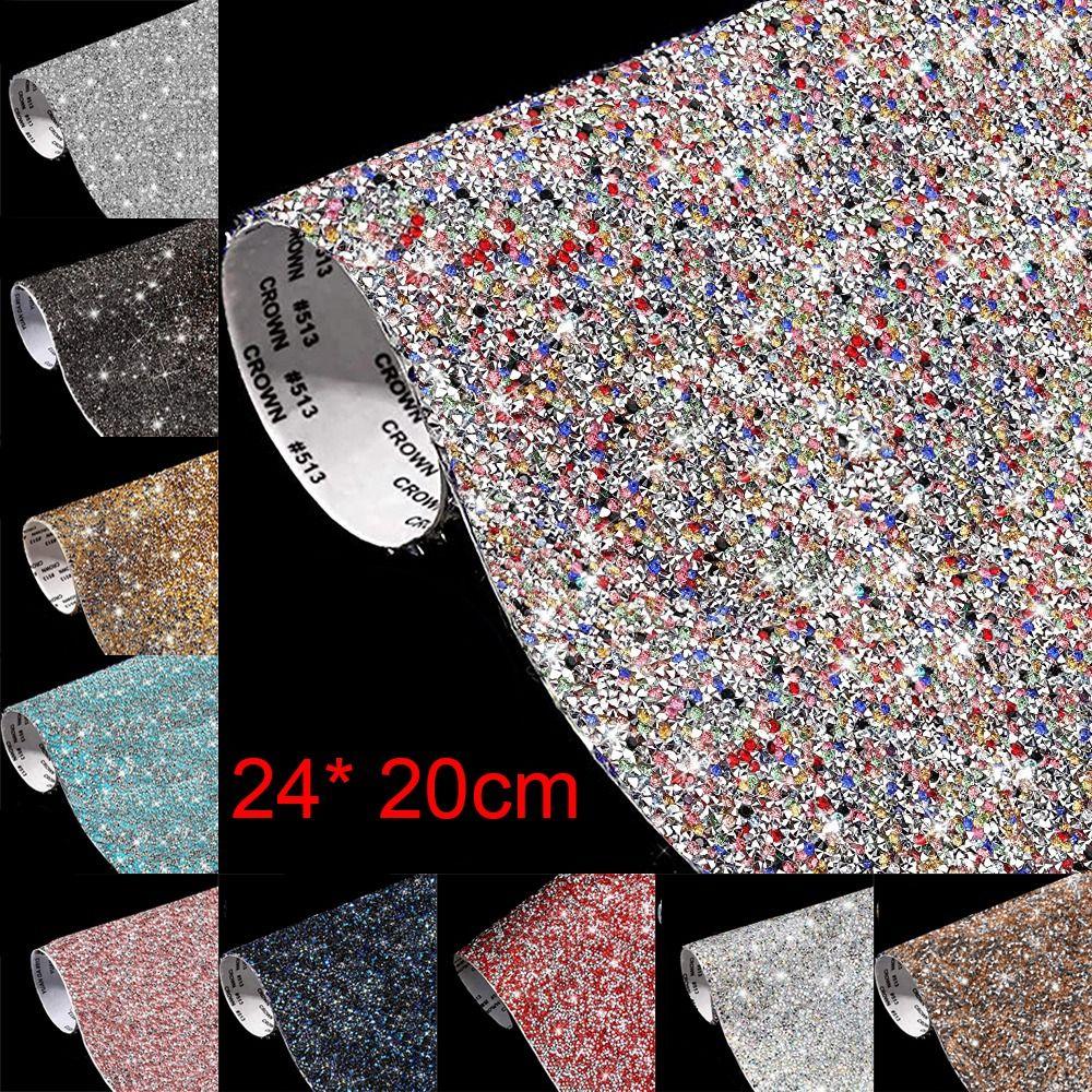 Home Decor Party Gifts Bling Paster Crystal Sticker Rhinestone Sheet Glitter Trim Applique