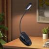 Светодиодный светильник-клипса, настольная лампа с зажимом, 3 уровня яркости, 3 режима освещения, гибкий гусиный шейка, прикроватная лампа для чтения, рисования