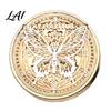 Envelope Sealing Stamp Brass Wax Seal Head Vintage European Embossed Relief Engraved Handcraft Tool Accessories Head for Wedding Invitation