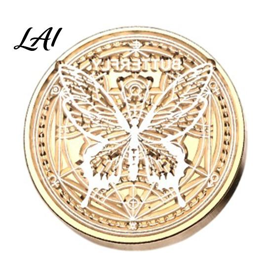 Envelope Sealing Stamp Brass Wax Seal Head Vintage European Embossed Relief Engraved Handcraft Tool Accessories Head for Wedding Invitation