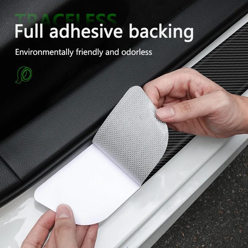 Car Door Sill Threshold Stickers Protector Strips Styling Accessories For Mercedes Benz A C E S G Class GLC CLE CLA GLB GLS W177 PA1