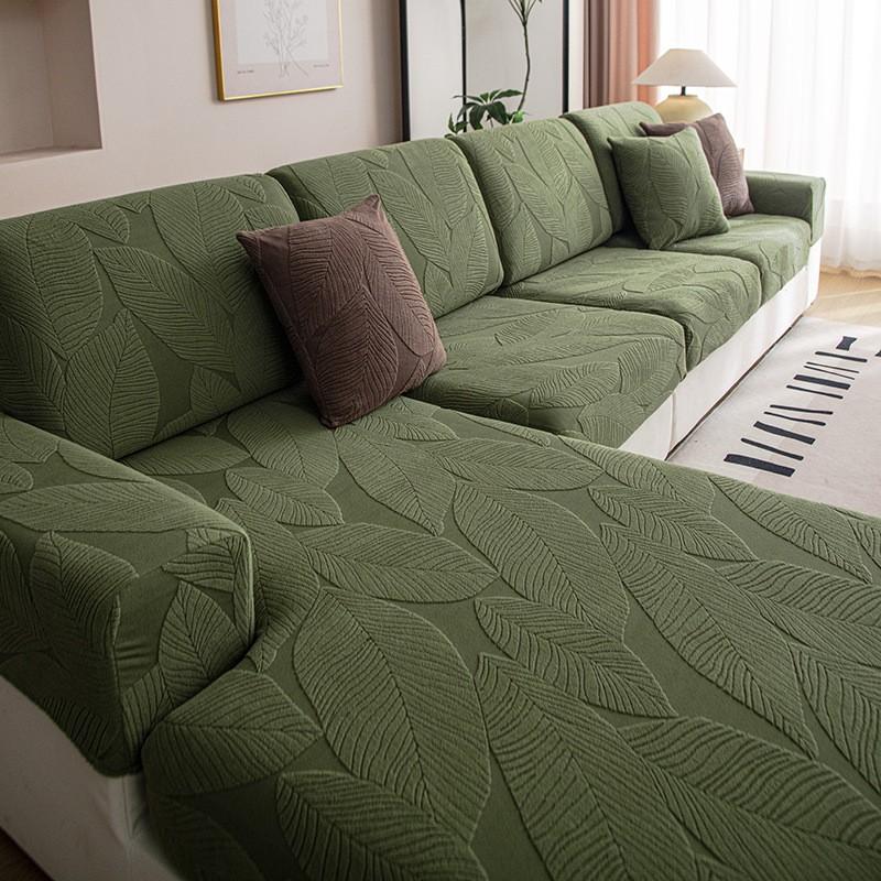 Waterproof All-Season Jacquard Velvet Sofa Cover Non-Slip Universal Fit