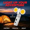 Lámpara De Camping LED Plegable 90° RGB Luz Ambiental Recargable Para Emergencia Exterior
