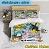 3PCS Custom Name Pika Bedding Set, Bedding Set Including 1pc Duvet Cover And 2pcs Pillowcases for Bedroom,Dormitory Gift