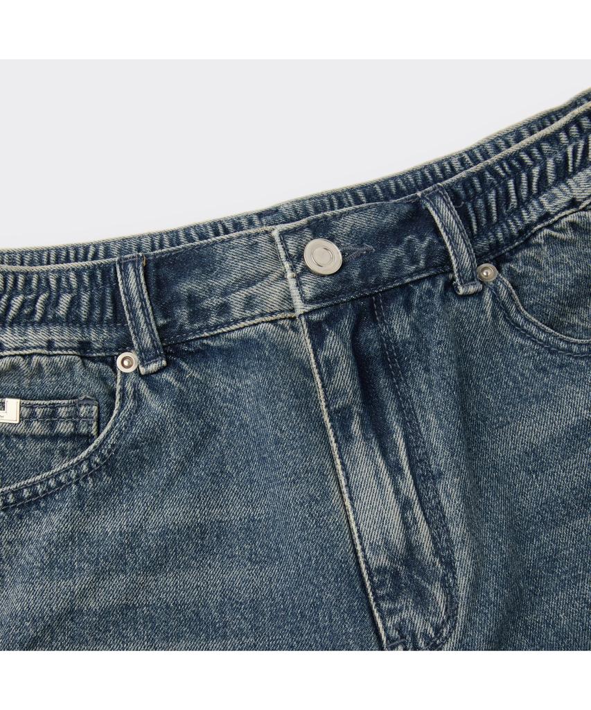 Keoseuuteommellou Blue Denim Bermuda Shorts Cwpam26373Bux