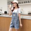 Denim Fashion Overalls Women's Overalls Shorts Women's Letter Printing Loose Denim Overalls Denim Five-point Pants