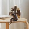 Статуэтка-декор Дракон Читает Книгу, одетая в украшения, Фигурки Динозавров для Сада, Скульптура