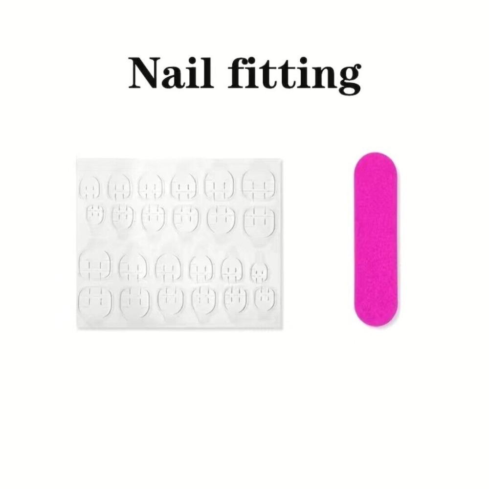 Solid Color Simple Style False Nail Square Shape Press on Nails Reusable Nail Tips Women