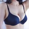 Sexy Gathered Front Clasp Girls Bra Candy Color Glossy One-line Beautiful Back Thin Underwear Bras