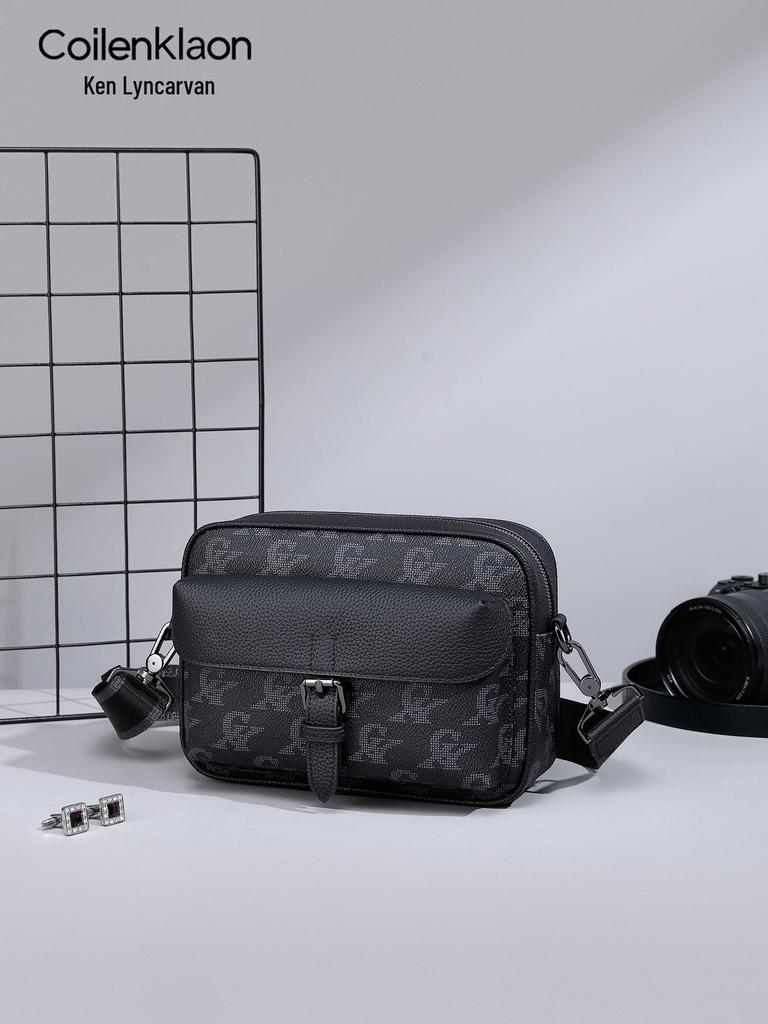 Французский бренд Мужская мягкая коровья кожа Кроссбоди и Клатч Сумка для телефона