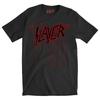 Rock Punk Street Tshirt SLAYER Band Casual Round Neck Short Sleeved Heavy Metal Dark Style Men Oversized Loose American Summer